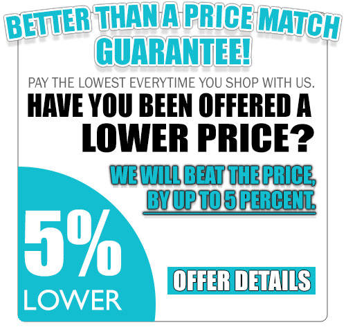 Better than a price match guarantee