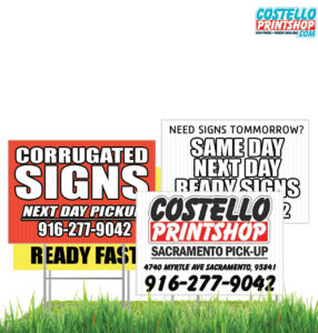 Next day corrugated-signs Sacramento pickup 2022