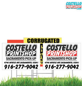 one two color corrugated-signs sacramento -2022