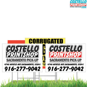 one two color corrugated-signs sacramento -2022